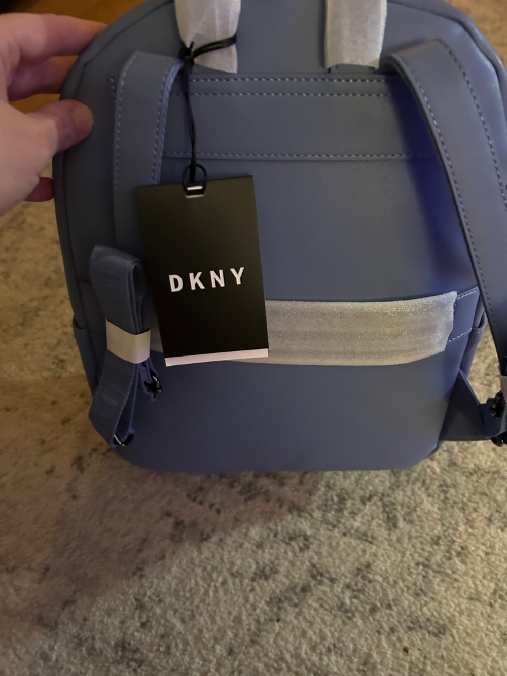 DKNY Lavender Faux Leather Mini Backpack - Lavender - Picture 2 of 7